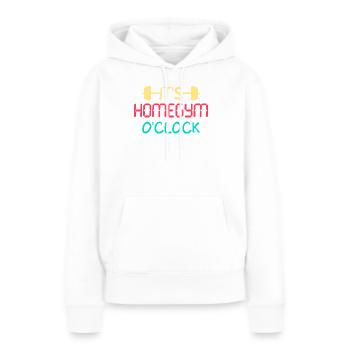 Fitness Fanatics Homegym O’Clock Calisthenics Gym - Sweat à capuche Premium bio Femme - blanc - Devant - Julia (174cm)