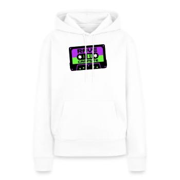 Rave Cassette Festival Logo - Sweat à capuche Premium bio Femme - blanc - Devant - Julia (174cm)