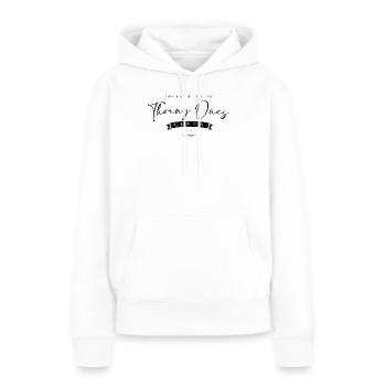 Épineux - Sweat à capuche Premium bio Femme - blanc - Devant - Julia (174cm)