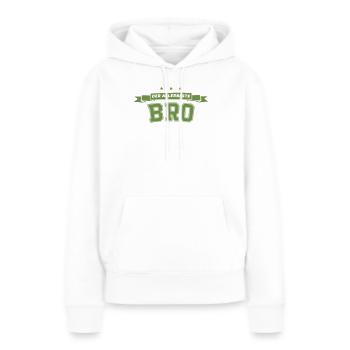 Der Allerbeste Bro - Frauen Premium Bio Hoodie - Weiß - Vorne - Julia (174cm)
