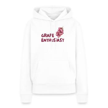 Traubenliebhaber Grapes Enthusiast - Frauen Premium Bio Hoodie - Weiß - Vorne - Julia (174cm)