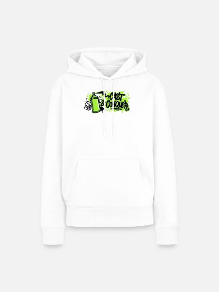 Spraydose Angel Icon - Frauen Premium Bio Hoodie - Weiß