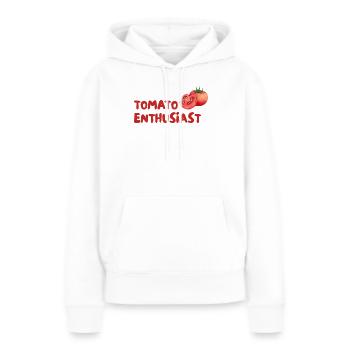 Tomato Enthusiast Graphic Tee - Frauen Premium Bio Hoodie - Weiß - Vorne - Julia (174cm)