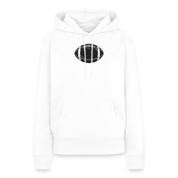 American Football - Frauen Premium Bio Hoodie - Weiß - Vorne - Julia (174cm)