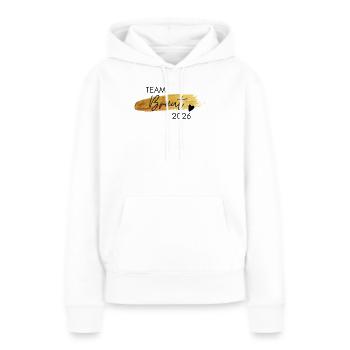 Braut Gold Herz Hochzeit JGA Team Bride Geschenk - Frauen Premium Bio Hoodie - Weiß - Vorne - Julia (174cm)