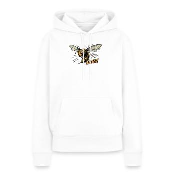 Retro-Stil-Wespe - Frauen Premium Bio Hoodie - Weiß - Vorne - Julia (174cm)