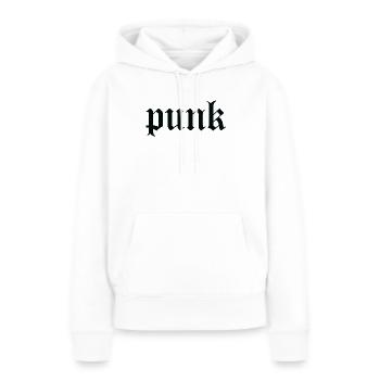 Punk-Gothic-Lettering-T-Shirt - Frauen Premium Bio Hoodie - Weiß - Vorne - Julia (174cm)