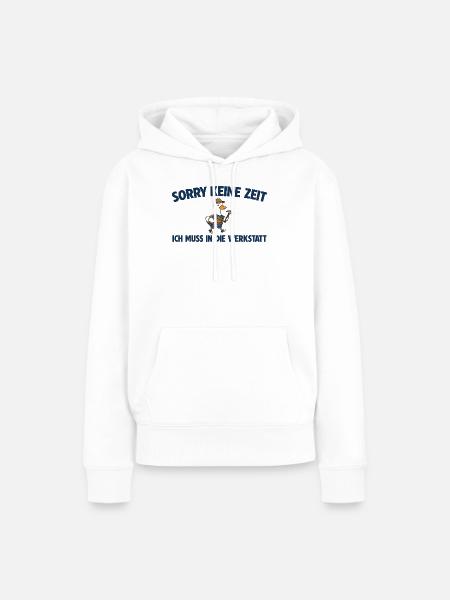 Handwerker Gans muss in die Werkstatt - Frauen Premium Bio Hoodie - Weiß