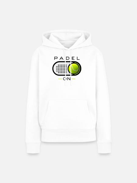 Padel-Modus an - Frauen Premium Bio Hoodie - Weiß