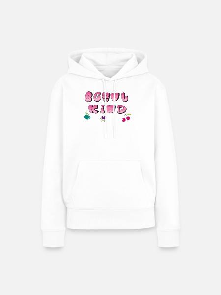 Schulkind - Frauen Premium Bio Hoodie - Weiß