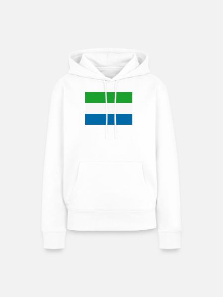 Sierra Leone-Flagge - Frauen Premium Bio Hoodie - Weiß