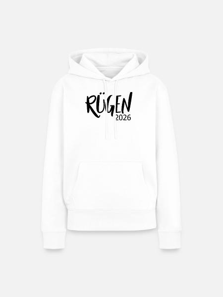 Ruegen_2026 - Frauen Premium Bio Hoodie - Weiß