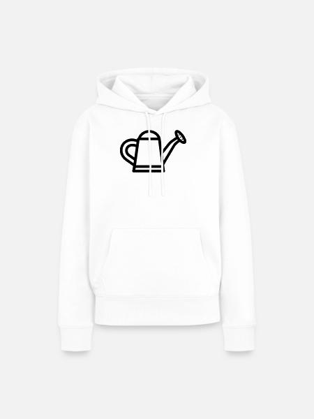 Gießkanne - Frauen Premium Bio Hoodie - Weiß