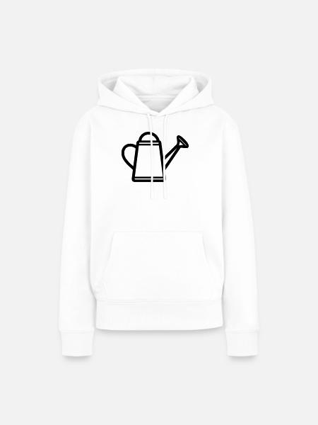 Gießkanne - Frauen Premium Bio Hoodie - Weiß