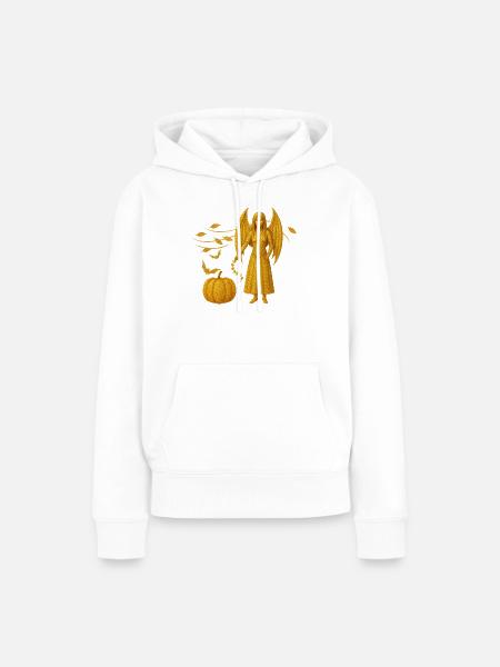 Vampir-Dämonin Edition Herbst - Frauen Premium Bio Hoodie - Weiß