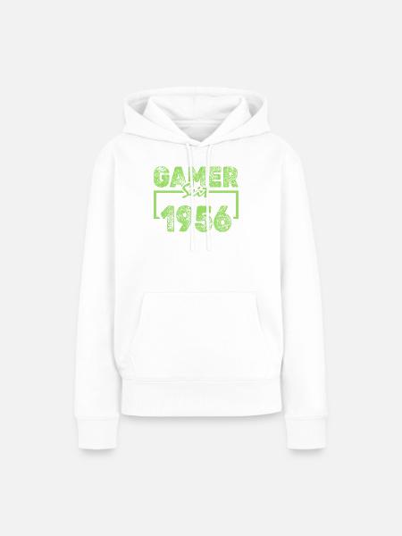 Nerd 1956 - Frauen Premium Bio Hoodie - Weiß