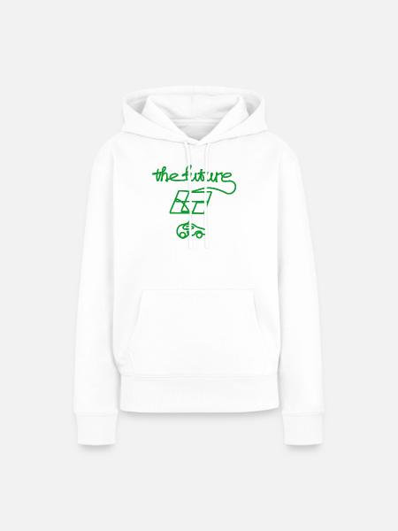 thefuture_solar_car - Frauen Premium Bio Hoodie - Weiß