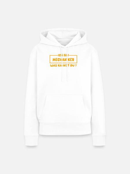 Mechaniker als Job - Frauen Premium Bio Hoodie - Weiß