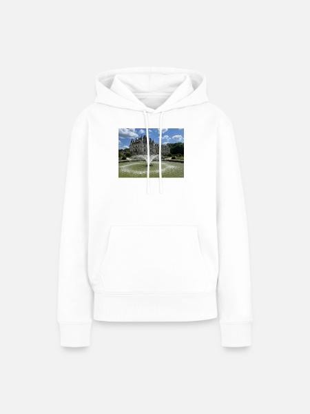 Burg von Chenonceau - Frauen Premium Bio Hoodie - Weiß