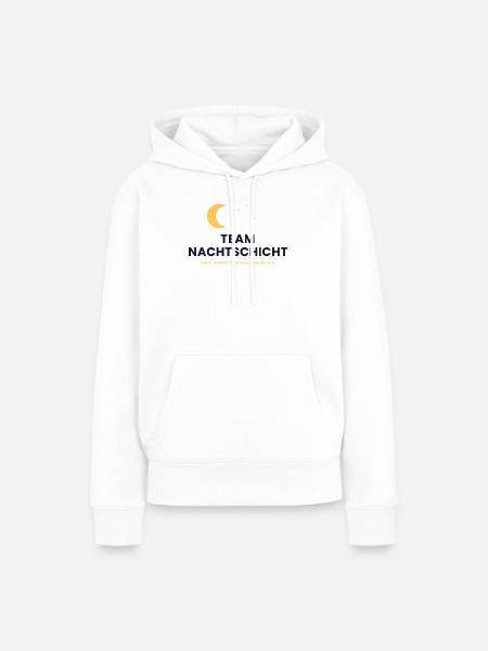 Team Nachtschicht - Frauen Premium Bio Hoodie - Weiß