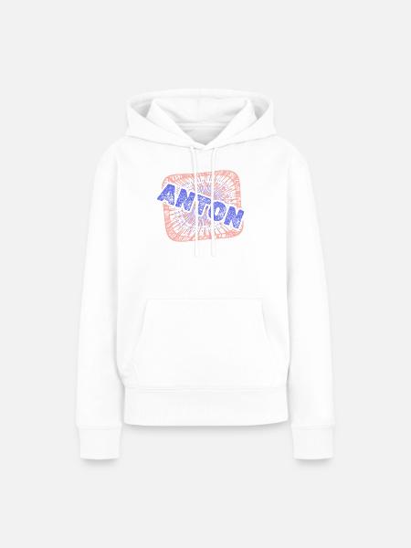 Anton als Job - Frauen Premium Bio Hoodie - Weiß