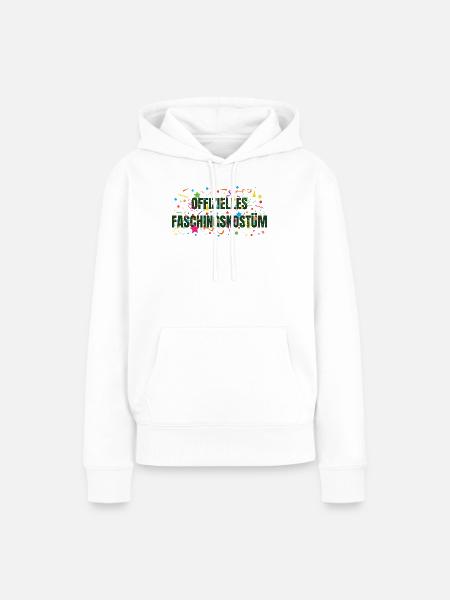 Offizielles Faschingskostüm - Frauen Premium Bio Hoodie - Weiß