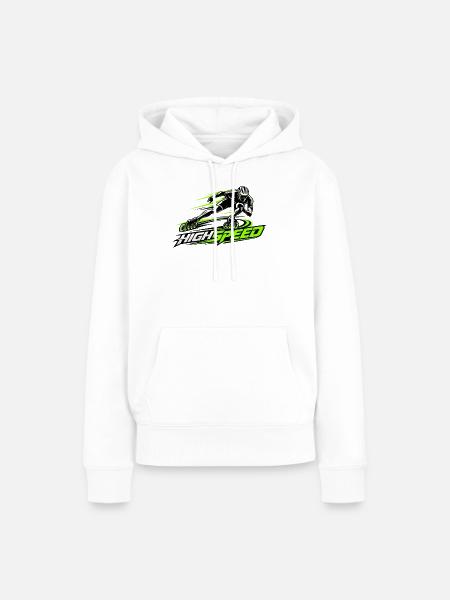 Speedskating Highspeed Inline - Frauen Premium Bio Hoodie - Weiß