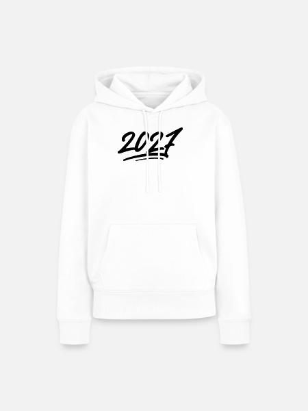 2027 Jahr - Frauen Premium Bio Hoodie - Weiß