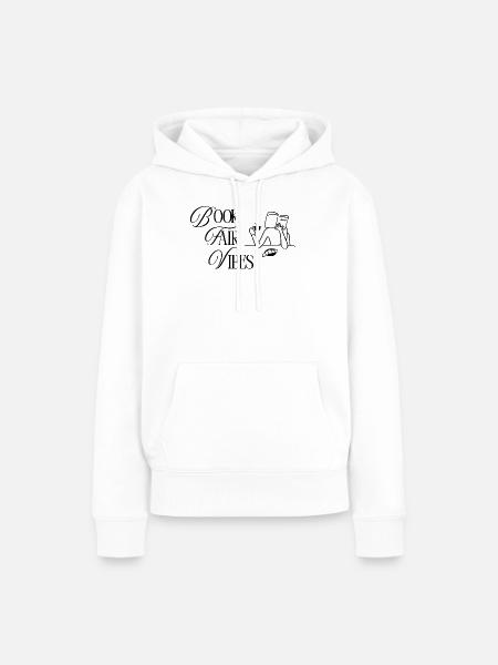 Buchmesse-Vibes - Frauen Premium Bio Hoodie - Weiß