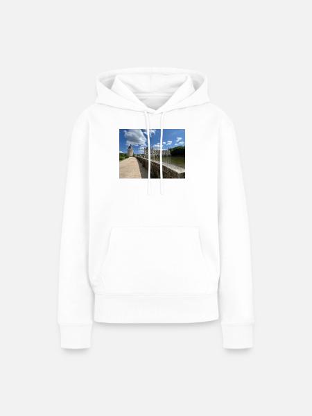 Burg von Chenonceau - Frauen Premium Bio Hoodie - Weiß
