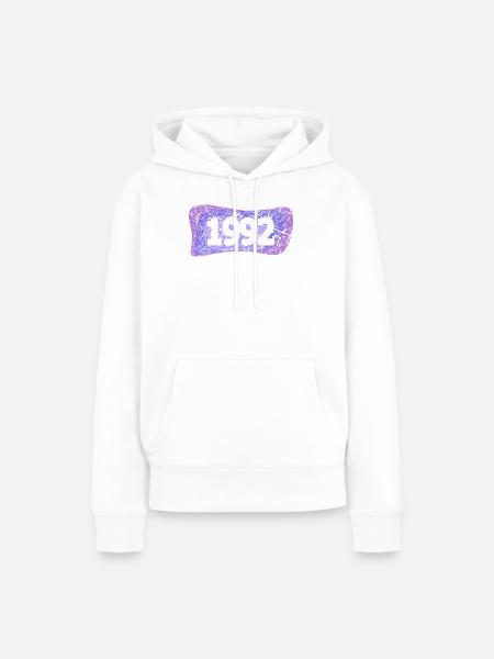 Uni 1992 - Frauen Premium Bio Hoodie - Weiß