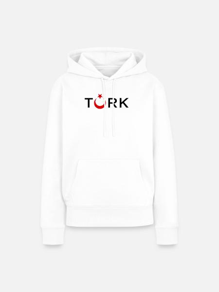 TÜRK - Frauen Premium Bio Hoodie - Weiß