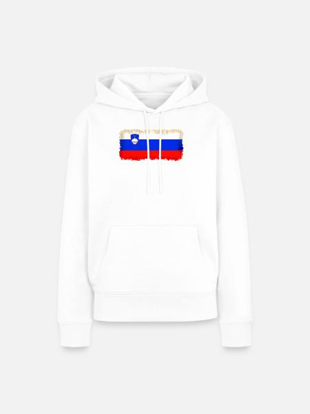 Geschenk für Slowenien - Frauen Premium Bio Hoodie - Weiß