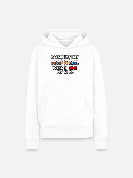 Neun Planeten - Frauen Premium Bio Hoodie - Weiß