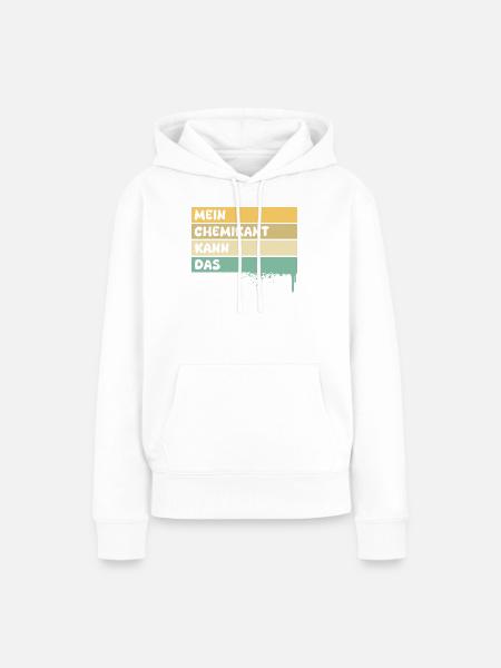 Handwerker Chemikant - Frauen Premium Bio Hoodie - Weiß