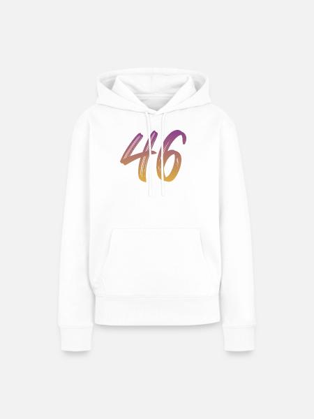 46 - Frauen Premium Bio Hoodie - Weiß