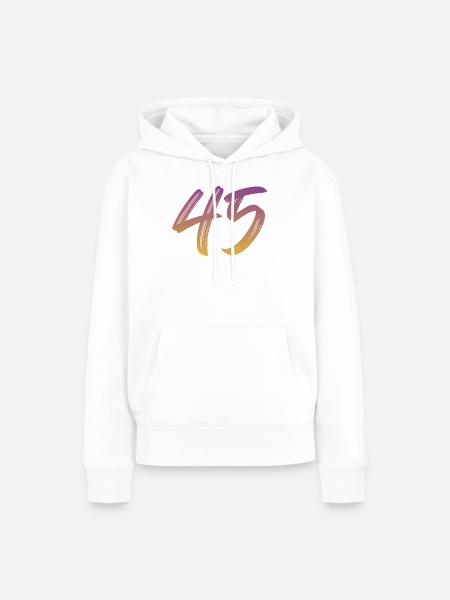 45 - Frauen Premium Bio Hoodie - Weiß