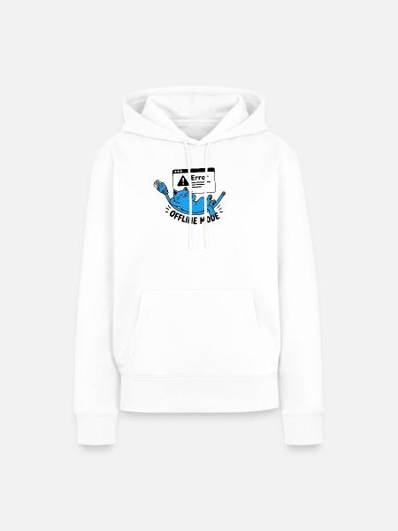 Offline-Modus / Trennung - Frauen Premium Bio Hoodie - Weiß