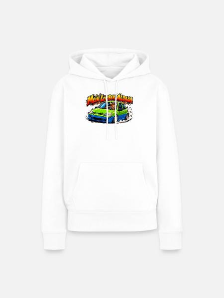 Mein Leben Alda Auto - Frauen Premium Bio Hoodie - Weiß
