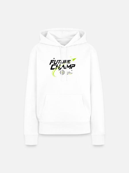 DARTZWERGE - Future Champ - Frauen Premium Bio Hoodie - Weiß
