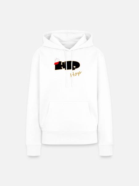 Hip Hop - Frauen Premium Bio Hoodie - Weiß