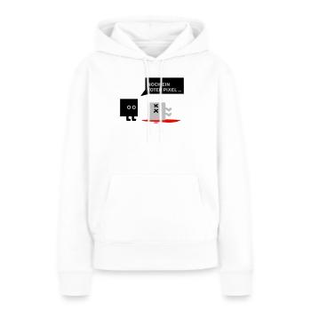 dead pixel_german - Frauen Premium Bio Hoodie - Weiß - Vorne - Julia (174cm)
