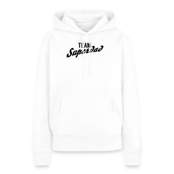 Team Superdad - Frauen Premium Bio Hoodie - Weiß - Vorne - Julia (174cm)