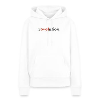 Revolution der Liebe - Frauen Premium Bio Hoodie - Weiß - Vorne - Julia (174cm)