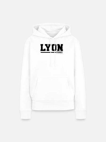 Lyon | Frankreich - Frauen Premium Bio Hoodie - Weiß