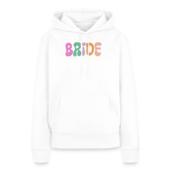 Mariée - Sweat à capuche Premium bio Femme - blanc - Devant - Julia (174cm)