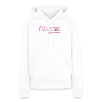 logo_princesse_rose - Frauen Premium Bio Hoodie - Weiß - Vorne - Julia (174cm)