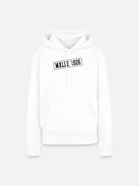 Malle 2026 - Frauen Premium Bio Hoodie - Weiß