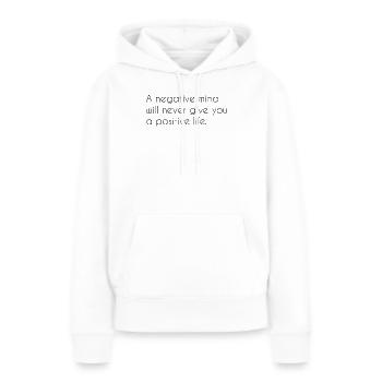 Motivational saying - Women’s Premium Organic Hoodie - white - Front - Julia (174cm)