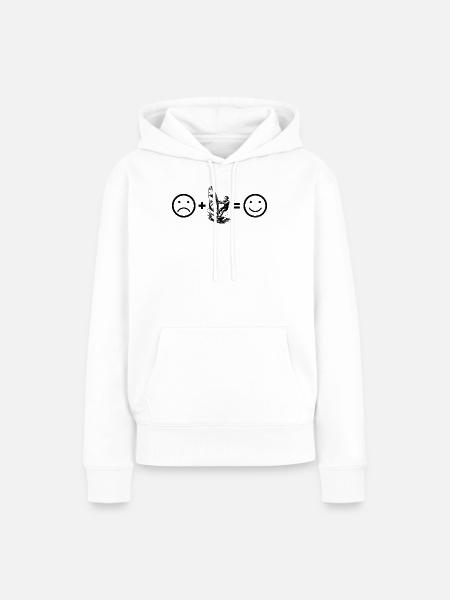 Direkte Windsurfing Aussage - Frauen Premium Bio Hoodie - Weiß